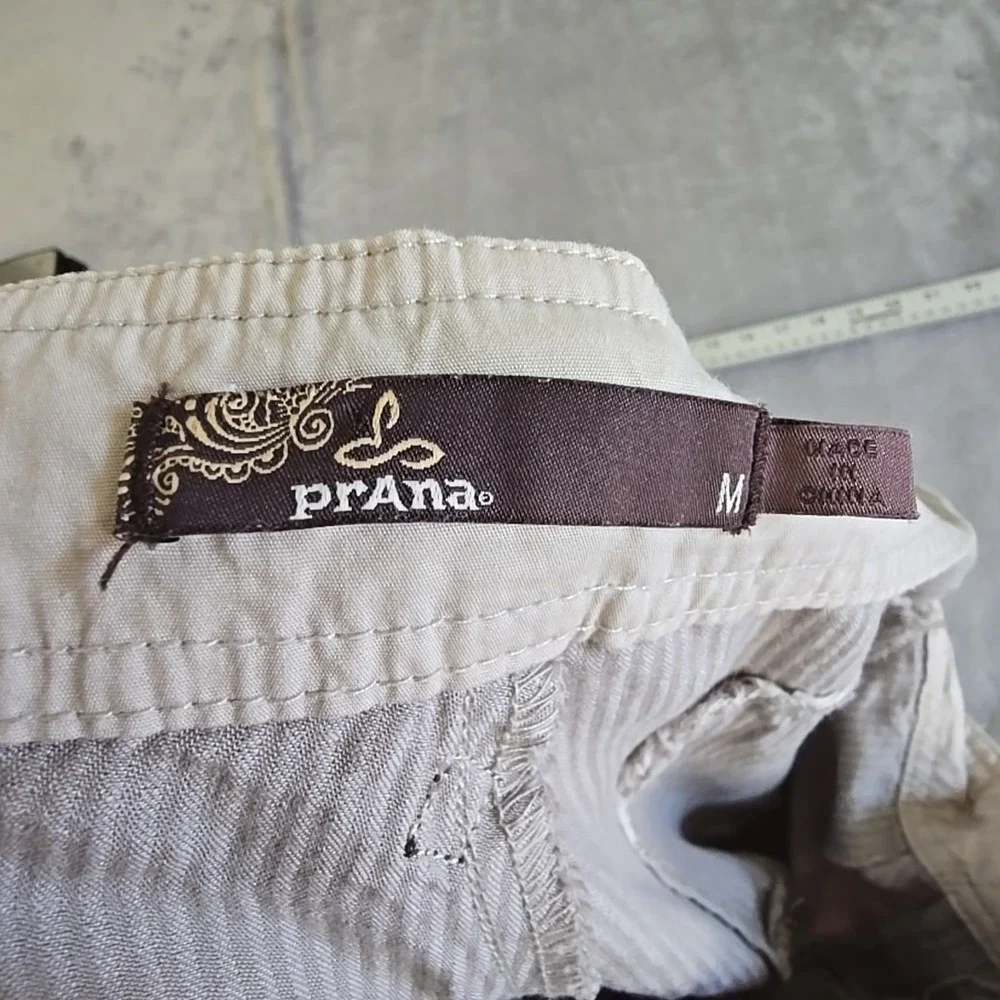 Prana Pants Mens Medium Tan  Lightweight Casual Beachwear‎